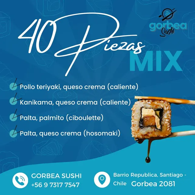 40 Piezas Mix