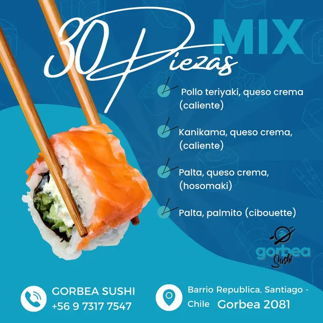 30 Piezas Mix